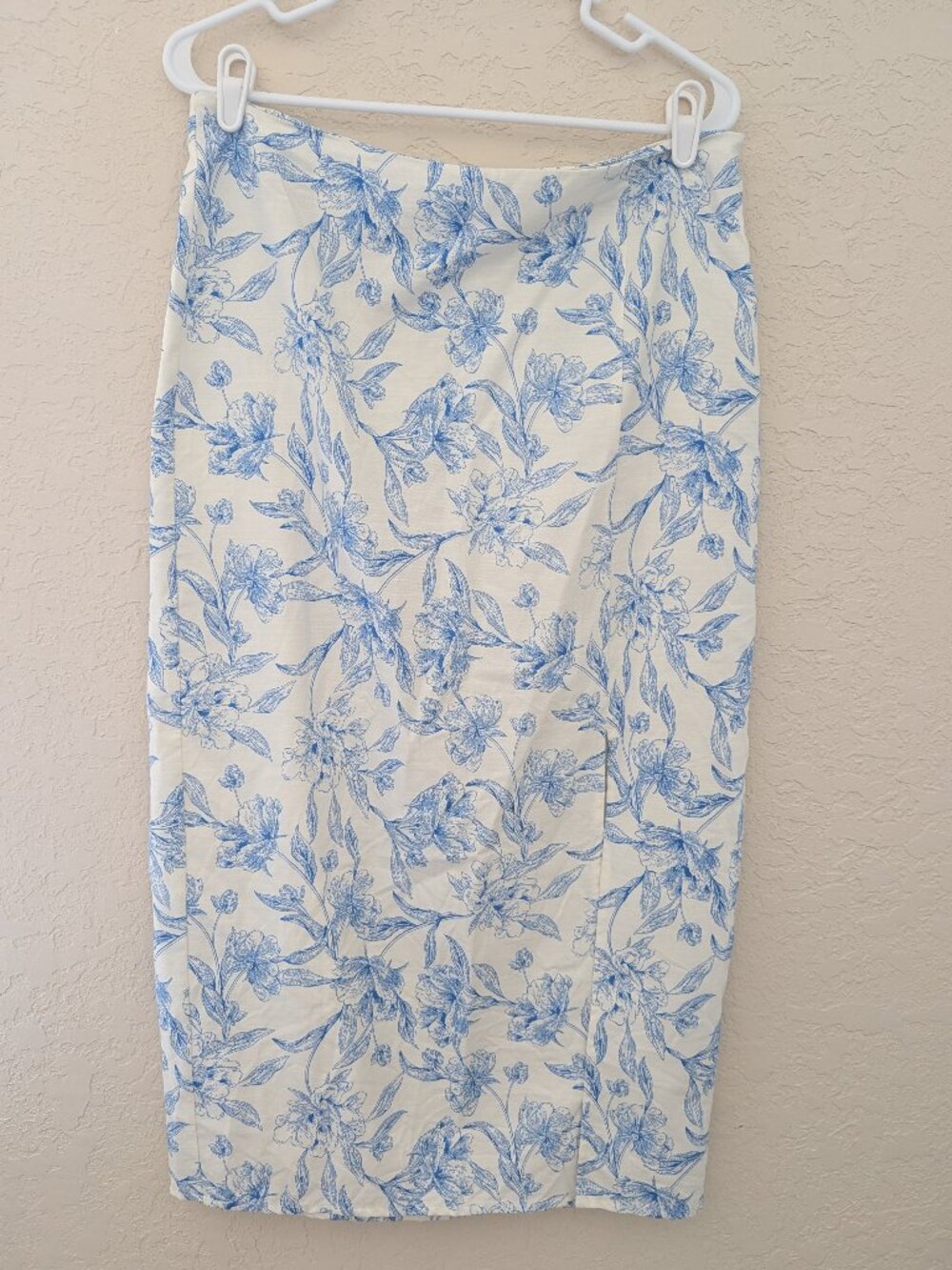 A New Day Cotton Midi Skirt Size 10 Coastal Cottagecore Summer